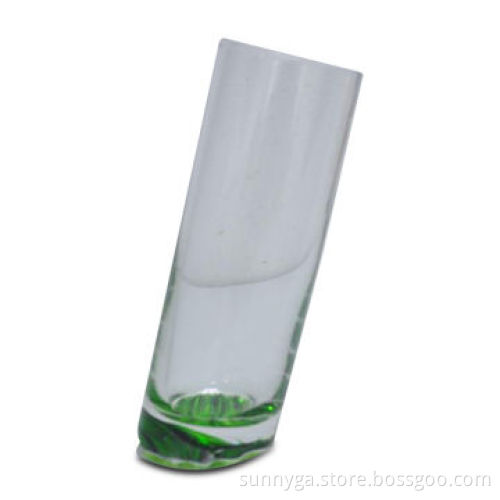 Handmade and Gradient Glass Tumbler with Plicate Bottom, Suitable for Promotions